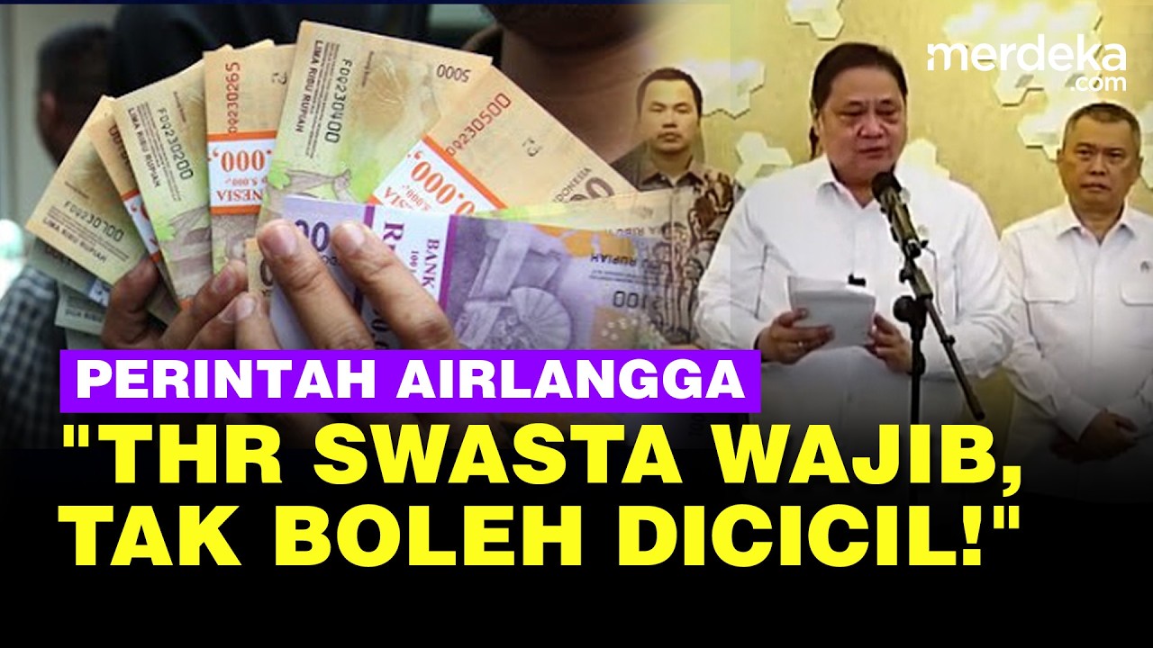 Menko Airlangga Peringatkan Swasta, THR Wajib Dibayar: Tak Boleh Dicicil!