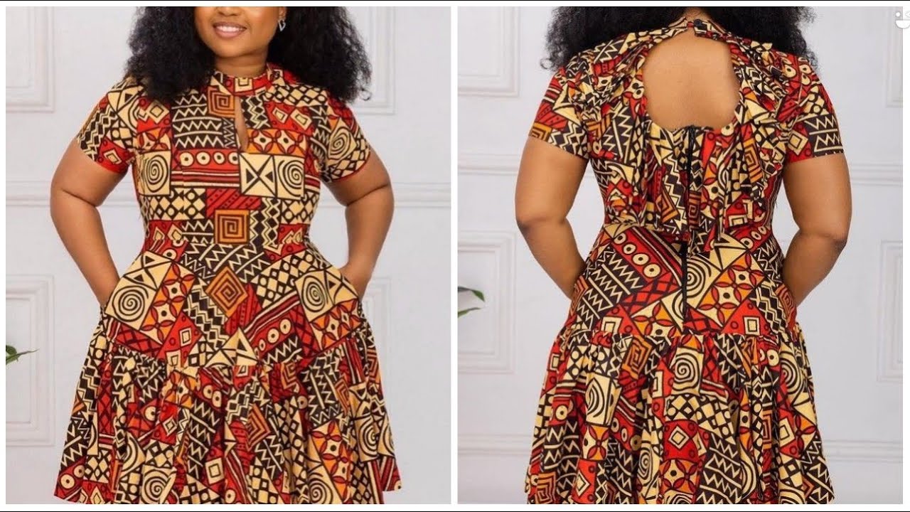 SEW ALONG WITH ME: Trendy Ankara Turtle Neck Dress.