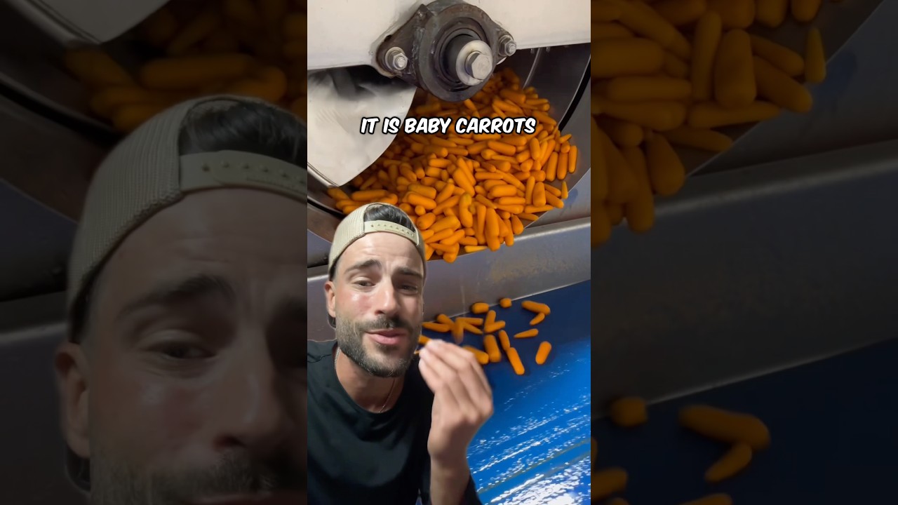 The most insane technology to make baby carrots 🥕
