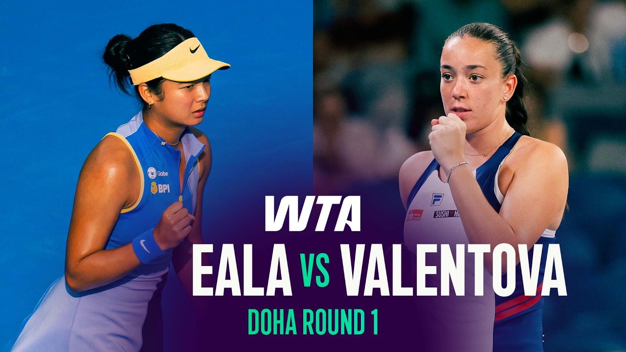 Alexandra Eala vs. Tereza Valentova | 2026 Doha Round 1 | WTA Match Highlights