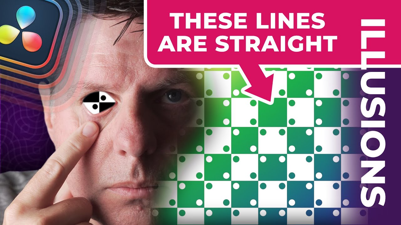 CRAZY Checker Board ILLUSION / Davinci Resolve / Fusion Tutorial