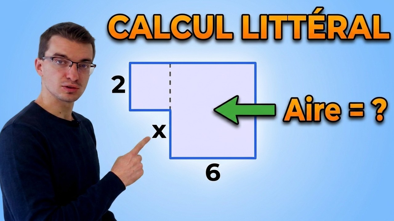 CALCULER UNE AIRE AVEC LE CALCUL LITTÉRAL - 4ème/3ème