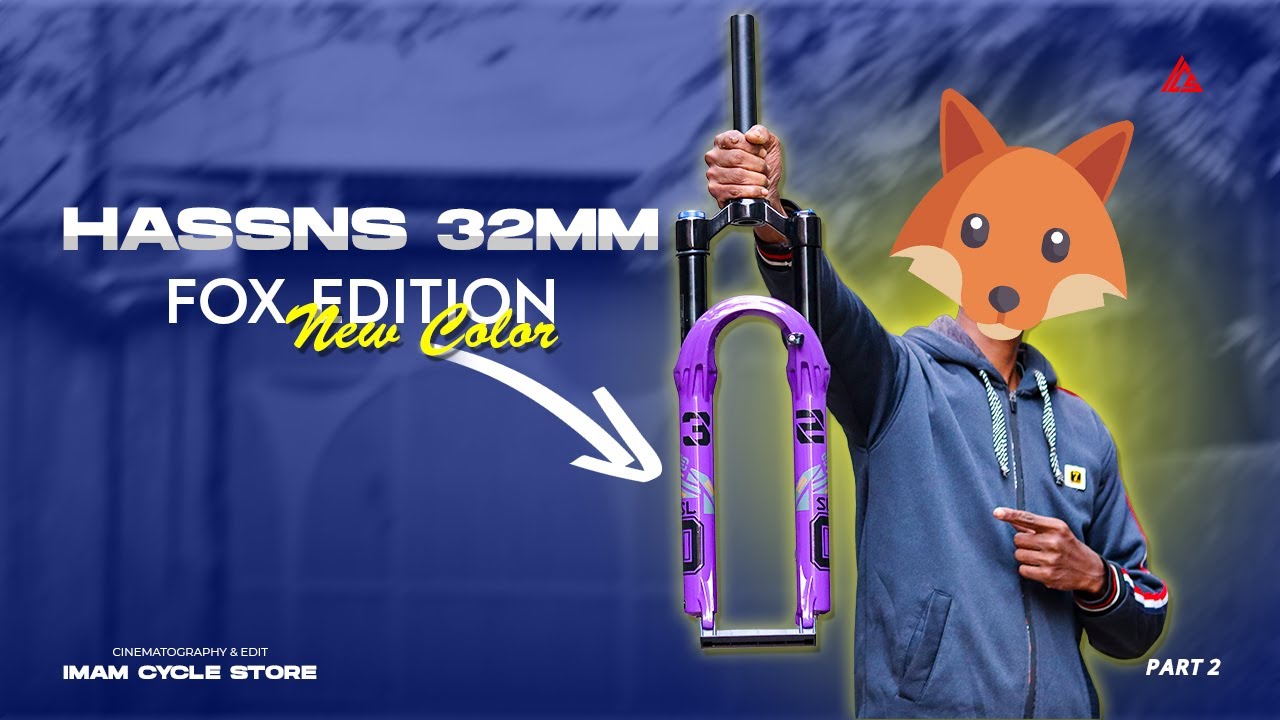 আকর্ষণীয় কালারে  HASSNS 32mm Fox Edition Air Suspension | IMAM CYCLE STORE