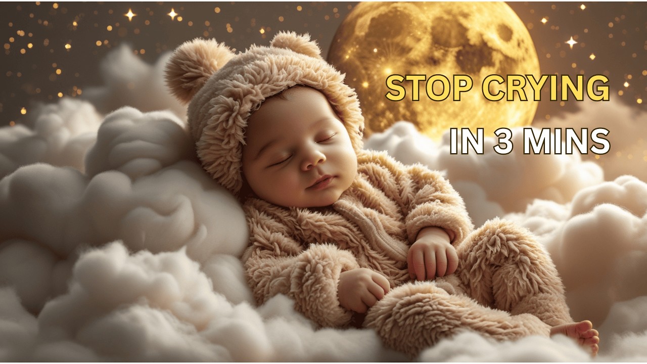 Instant Baby Sleep in 3 Minutes 🔔 Pure Lullaby Bells to Stop Crying Fast (8 Hours)