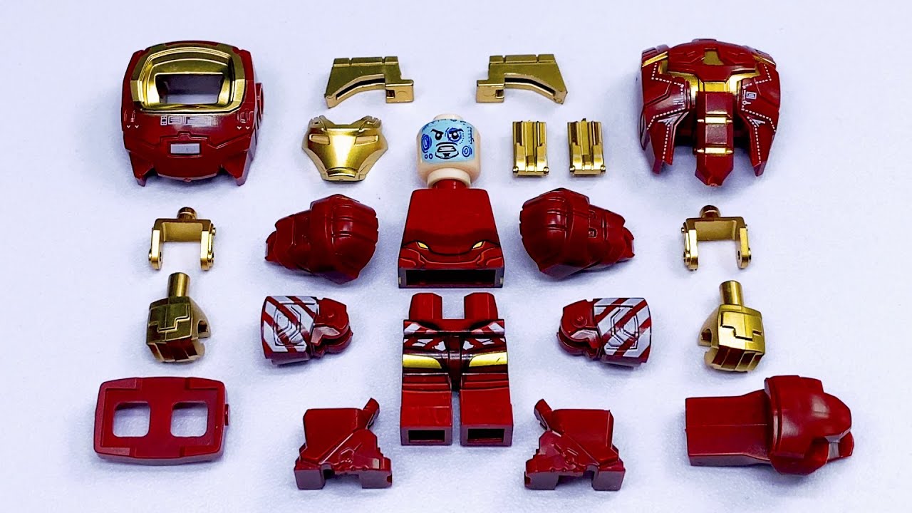 Кастомная фигурка Железного Человека LEGO Mark 38 - XXXVIII | Неофициальные минифигурки LEGO