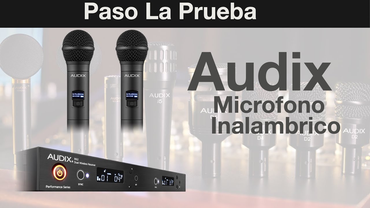 Microfono Audix Inalambrico.  Te lo recomiendo. Paso la prueba.