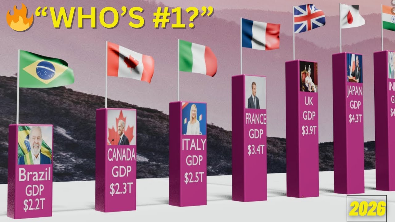 Top 10 Richest Countries in the World by GDP (2026) | Stunning 3D Visualization – WHO’S #1? 🔥