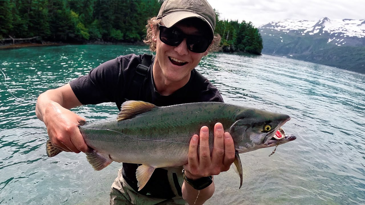 Fishing, Camping & Climbing by the Ocean. Alaska Catch and Cook