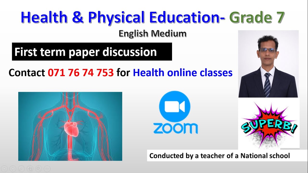 Health and Physical Education - Grade 7 - First term paper