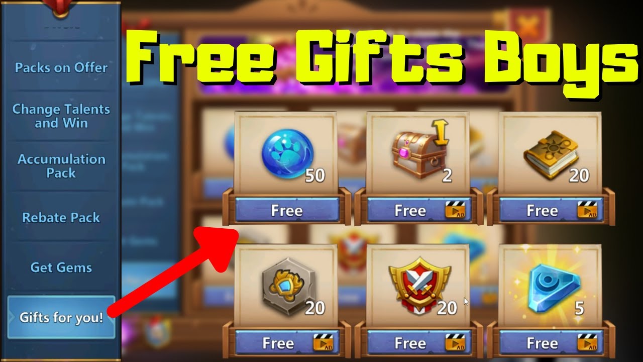 Awesome free Gifts for Android only | Castle Clash