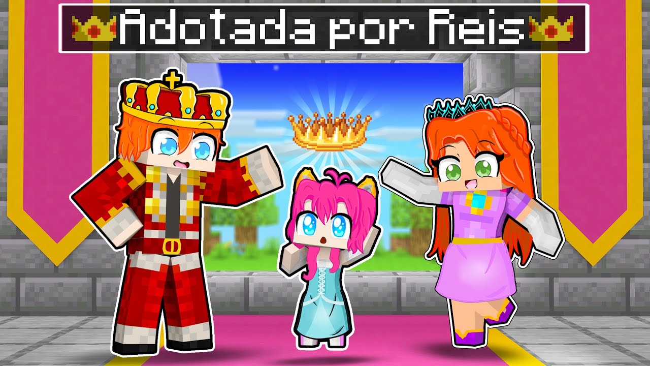 MIAU foi ADOTADA pela REALEZA no MINECRAFT !