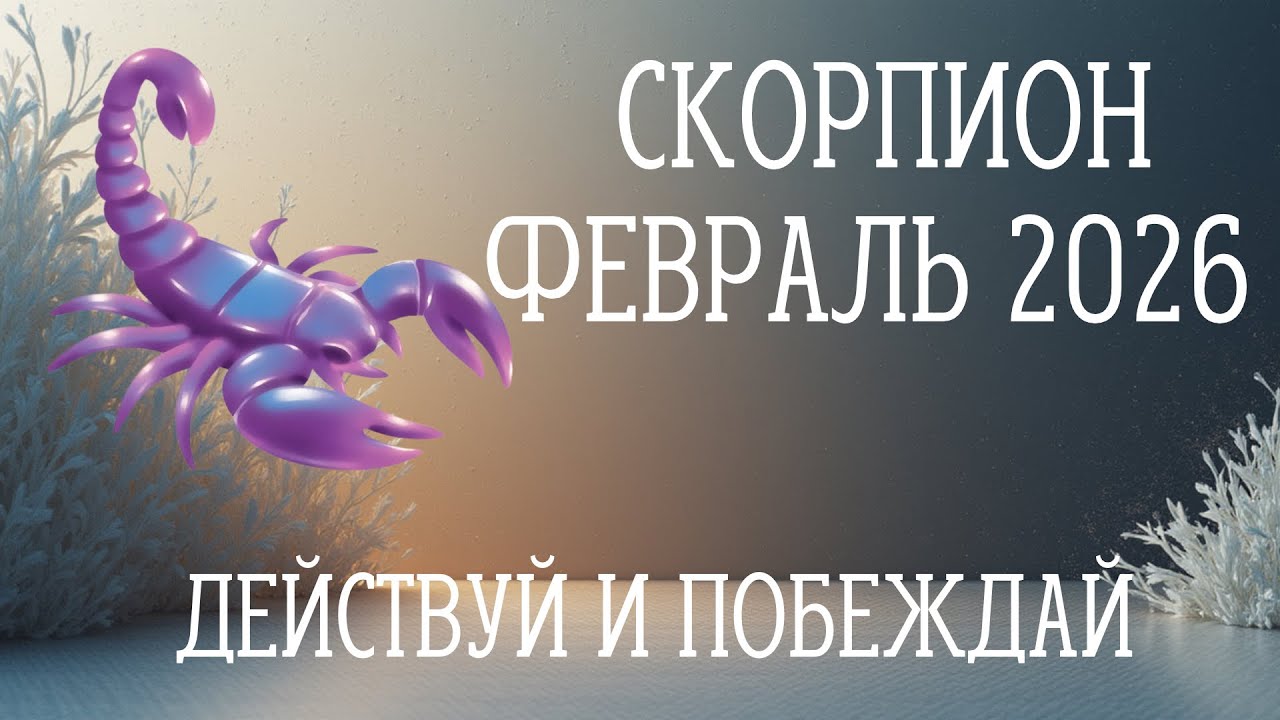 Скорпион ♏️ февраль 2026 🌟 через тернии к звездам 