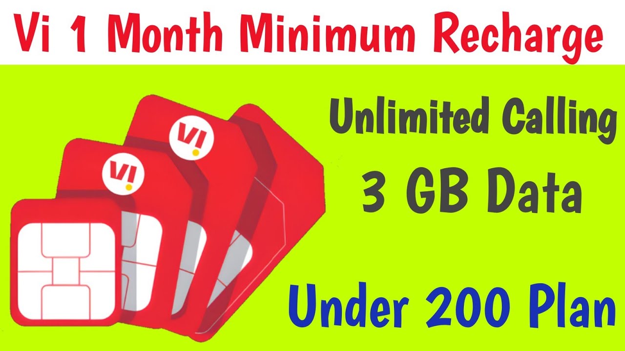 Vi 1 Month Minimum Recharge Plan // Vi Minimum Recharge Pack