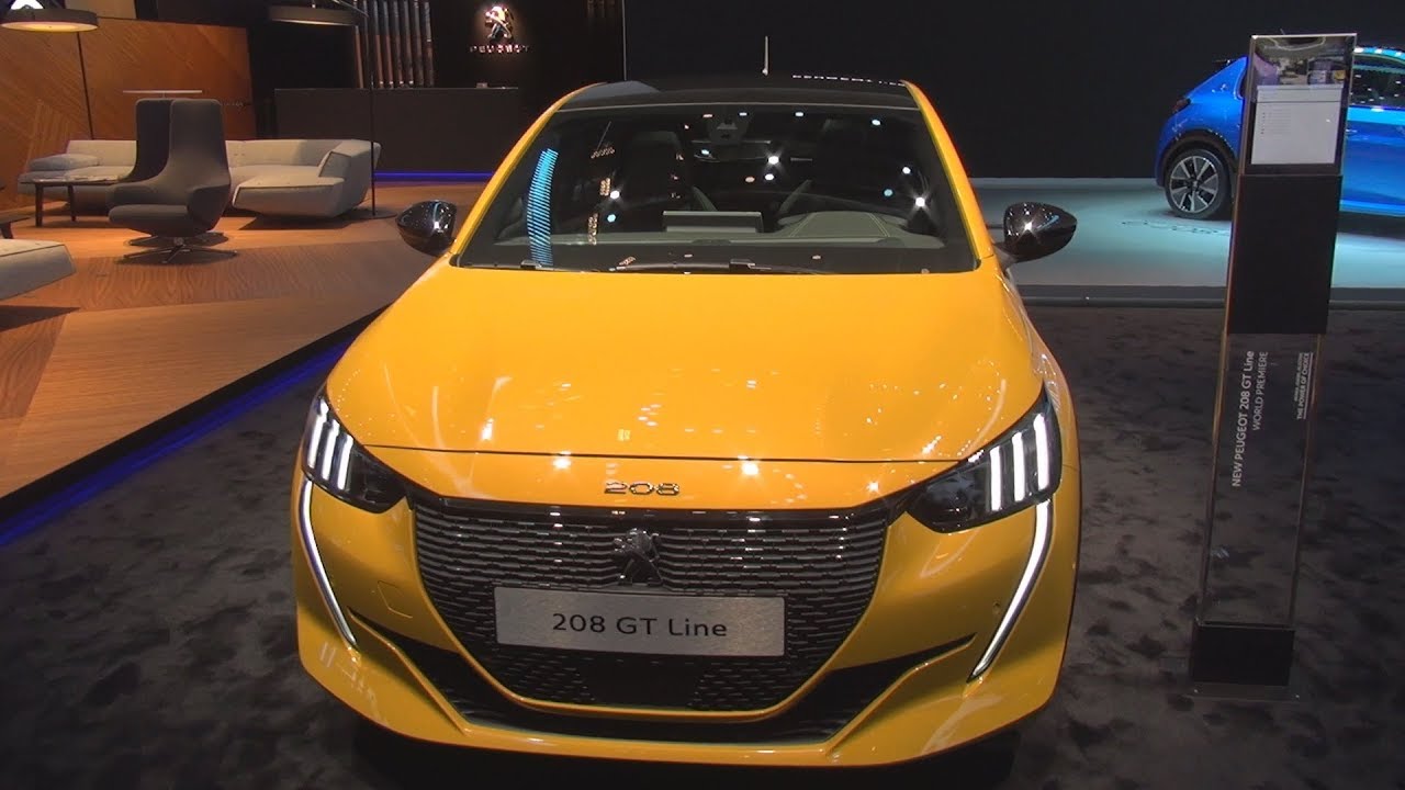 Peugeot 208 GT Line PureTech 130 S&S EAT8 Faro Yellow (2019) Exterior and Interior