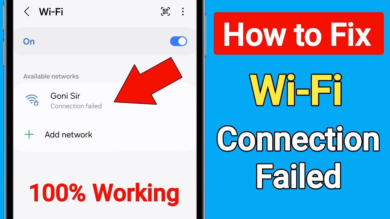 WiFi Connection Failed Problem | How to Fix WiFi Connection Failed Problem On Android Phone