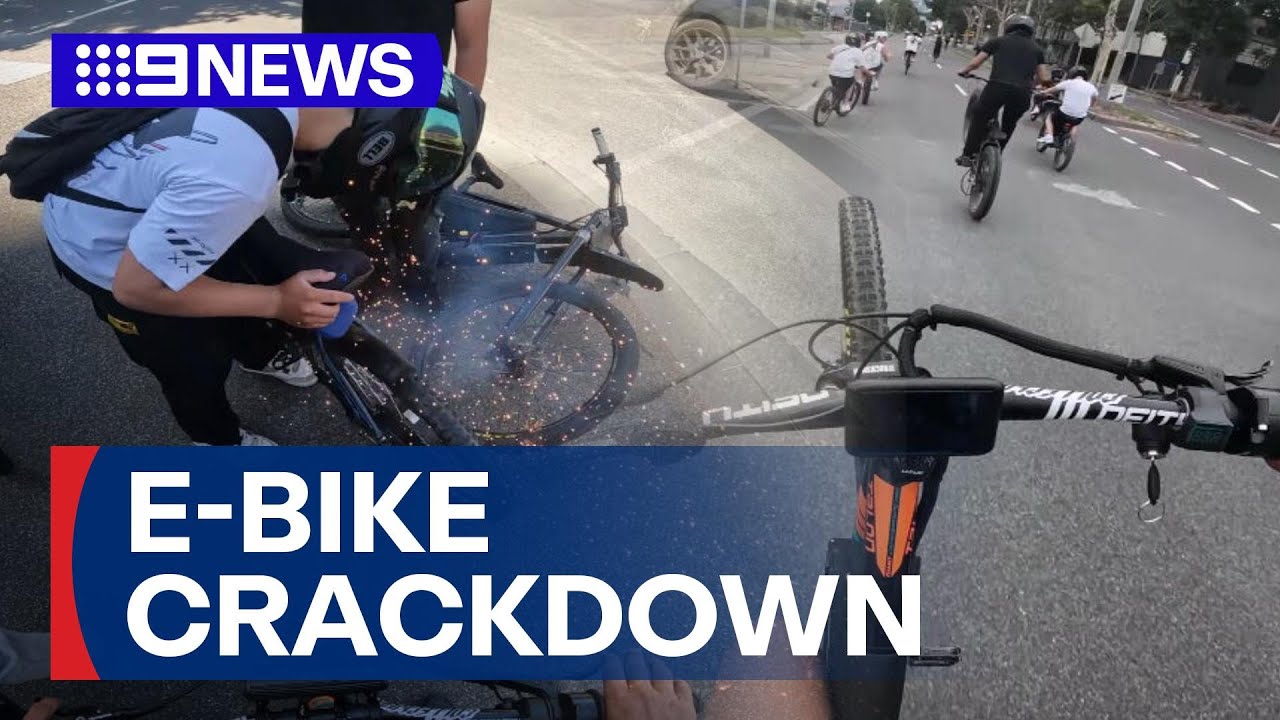 Dangerous e-bike hoons put on notice | 9 News Australia