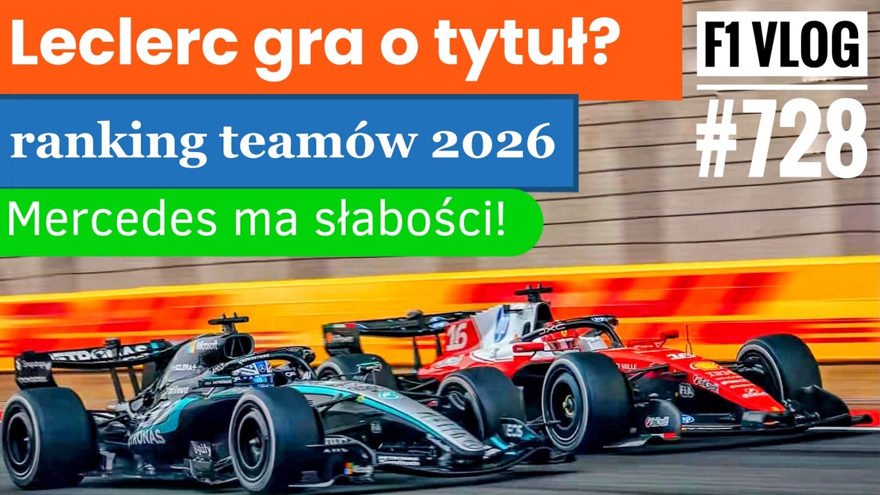 Formuła 1: Ferrari w natarciu - tak gonią Mercedesa! Powr&oacute;t V8-ek... TURBO. Ranking zespoł&oacute;w 2026