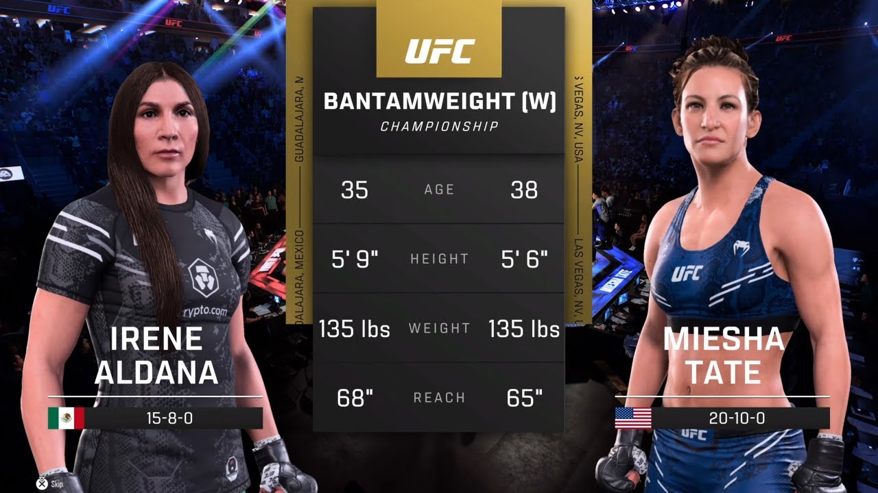 EA Sports UFC 5 Gameplay Irene Aldana vs Miesha Tate