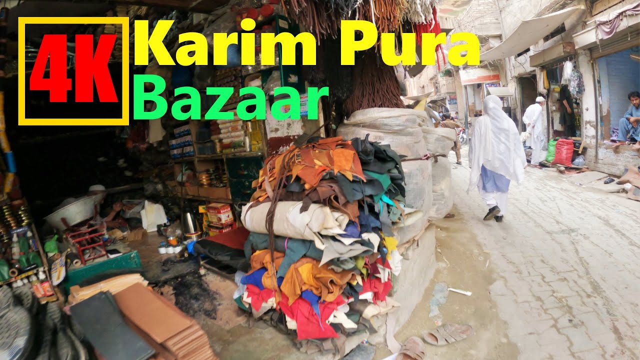 4K Walk Karim Pura Market Peshawar | Market of Oldest Printing Press, Shoes and Clothes in Peshawar