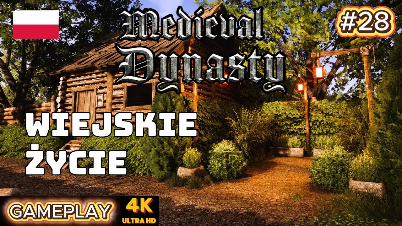 Medieval Dynasty PL - odc. 28 🌿 Pola lnu, automatyczne mikstury i życie osady! | Gameplay po Polsku