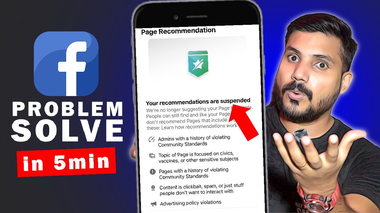 Facebook Recommendation Suspended Problem Solve | Facebook Page or Profile Recommendation Problem