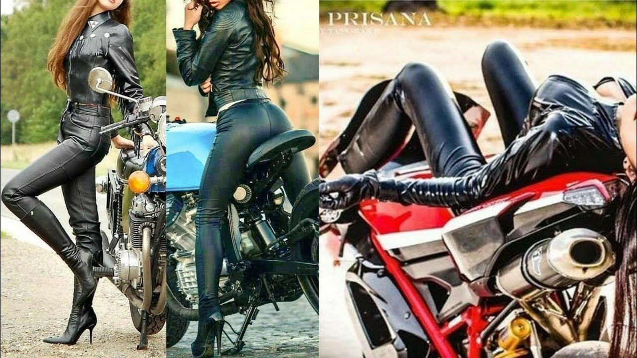 latest leather biker dresses for women and girls/leather catsuits