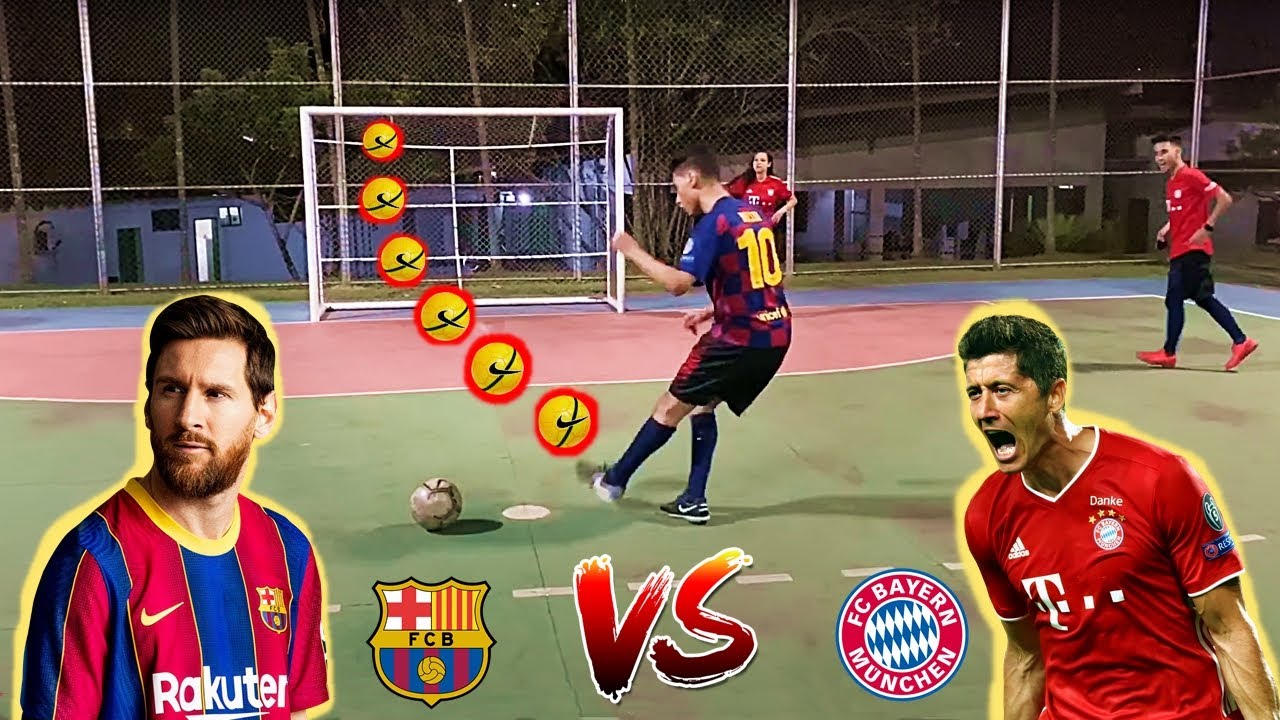 DESAFIO 2 vs 2 BARCELONA vs BAYER QUEM É MELHOR? DESAFIOS DE FUTEBOL ‹ Hariston ›