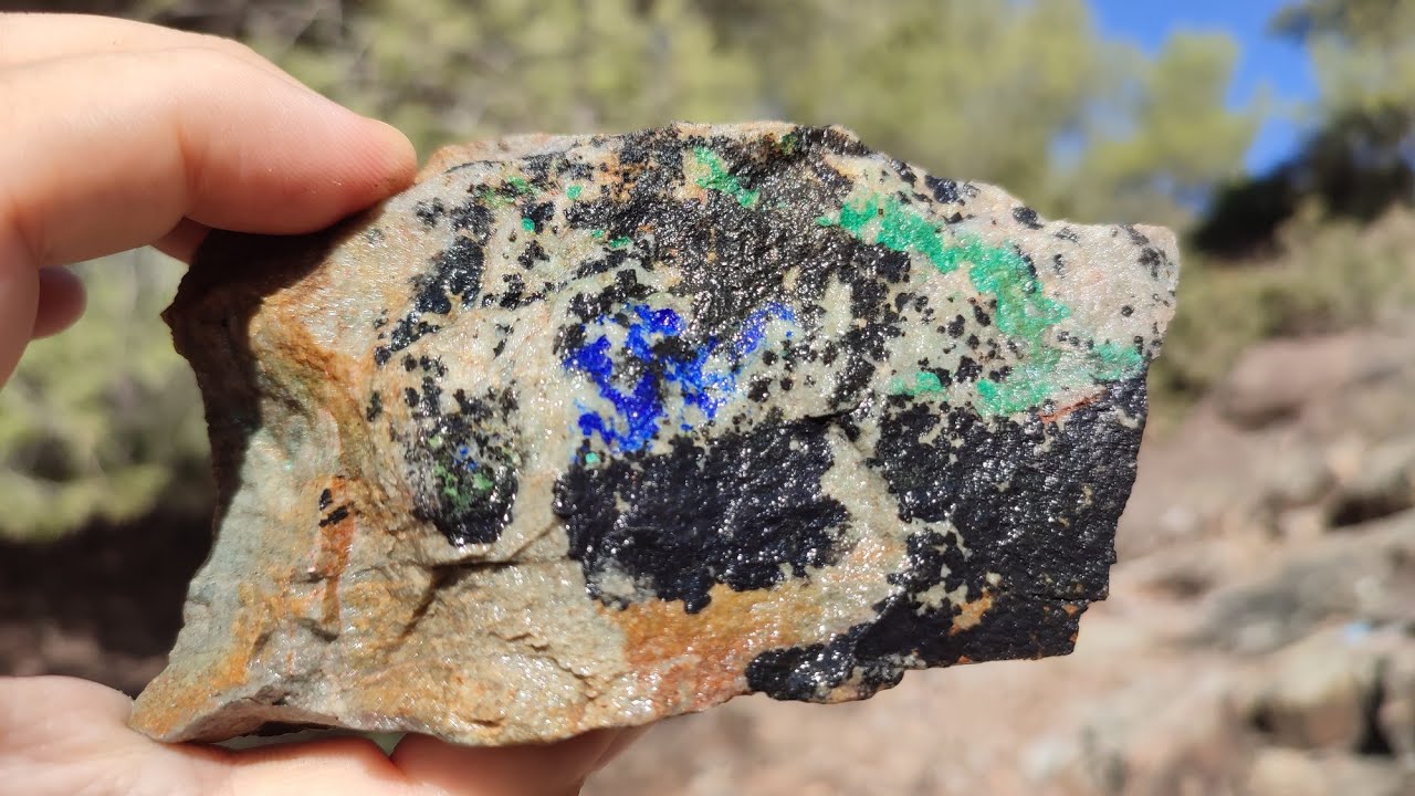 Encontre Fosil y Mas Piedras Azules en el Rio y la Montaña | Buscando Gemas