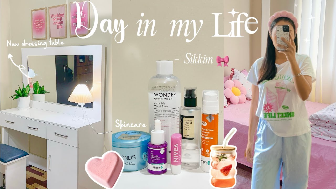 A day in my life *Realistic* 🫖✨Aesthetic Indian vlog, morning routine, grwm, work, skincare 