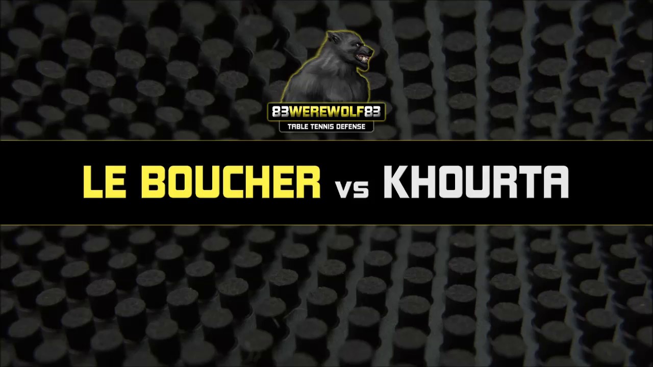 Table Tennis - Defense with Long Pips (LE BOUCHER - N°271) Vs Attack (Idir KHOURTA  - N°190)