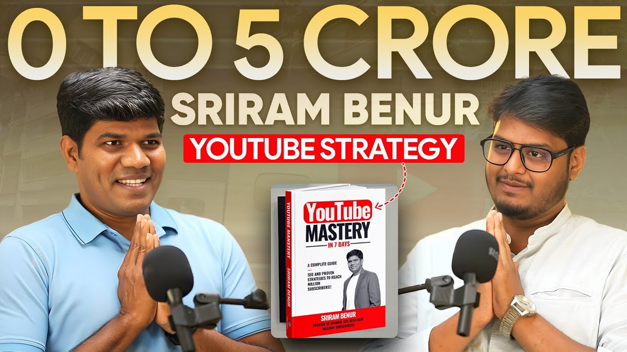Karnataka's Top Youtuber 5 Crore Strategy Kannada Podcast - Akarsh Haralakatta Sri Ram benur