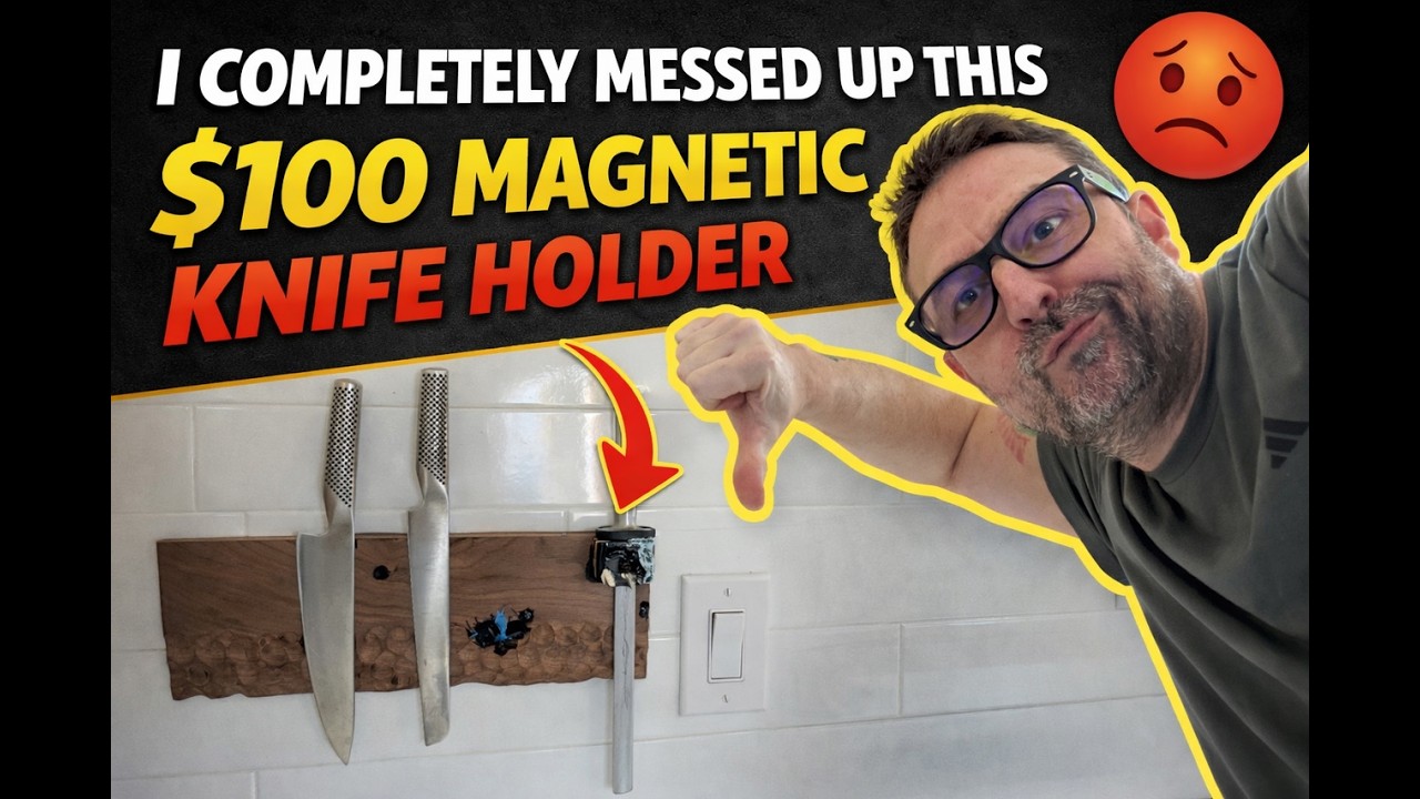 Woodworking Fail: I Ruined This $100 Knife Holder