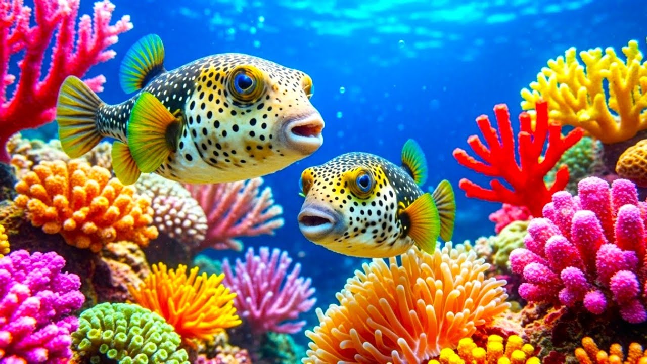 The Best 4K Aquarium -  Calming Music, Healing Music For The Heart, And Blood Vessels #8