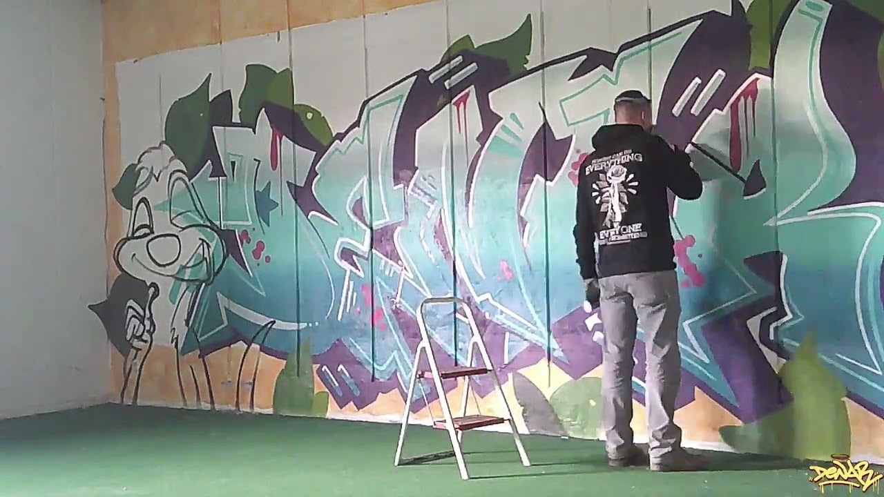 HAKUNA MATATA / Funny Graffiti Spray Day with Grollak / Timon and Pumbaa Fan Art / Making Of /