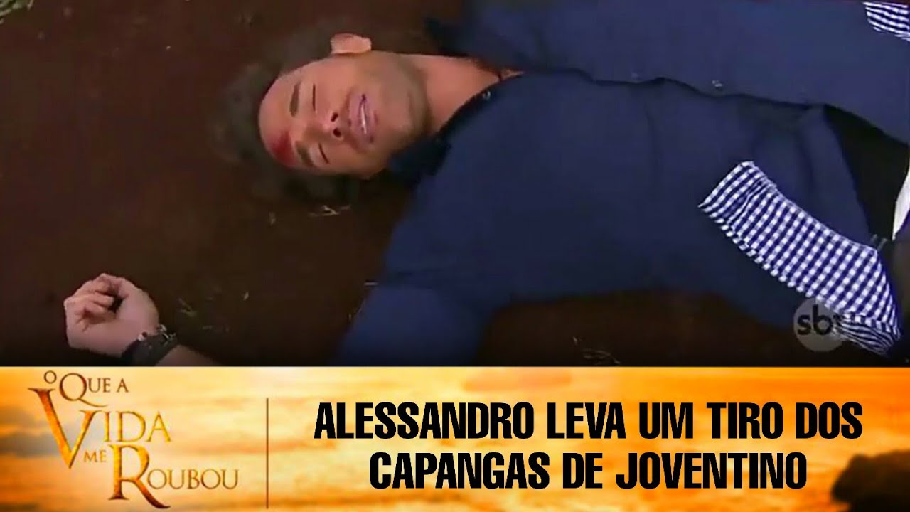 O Que a Vida Me Roubou - Alessandro leva um tiro dos capangas de Joventino