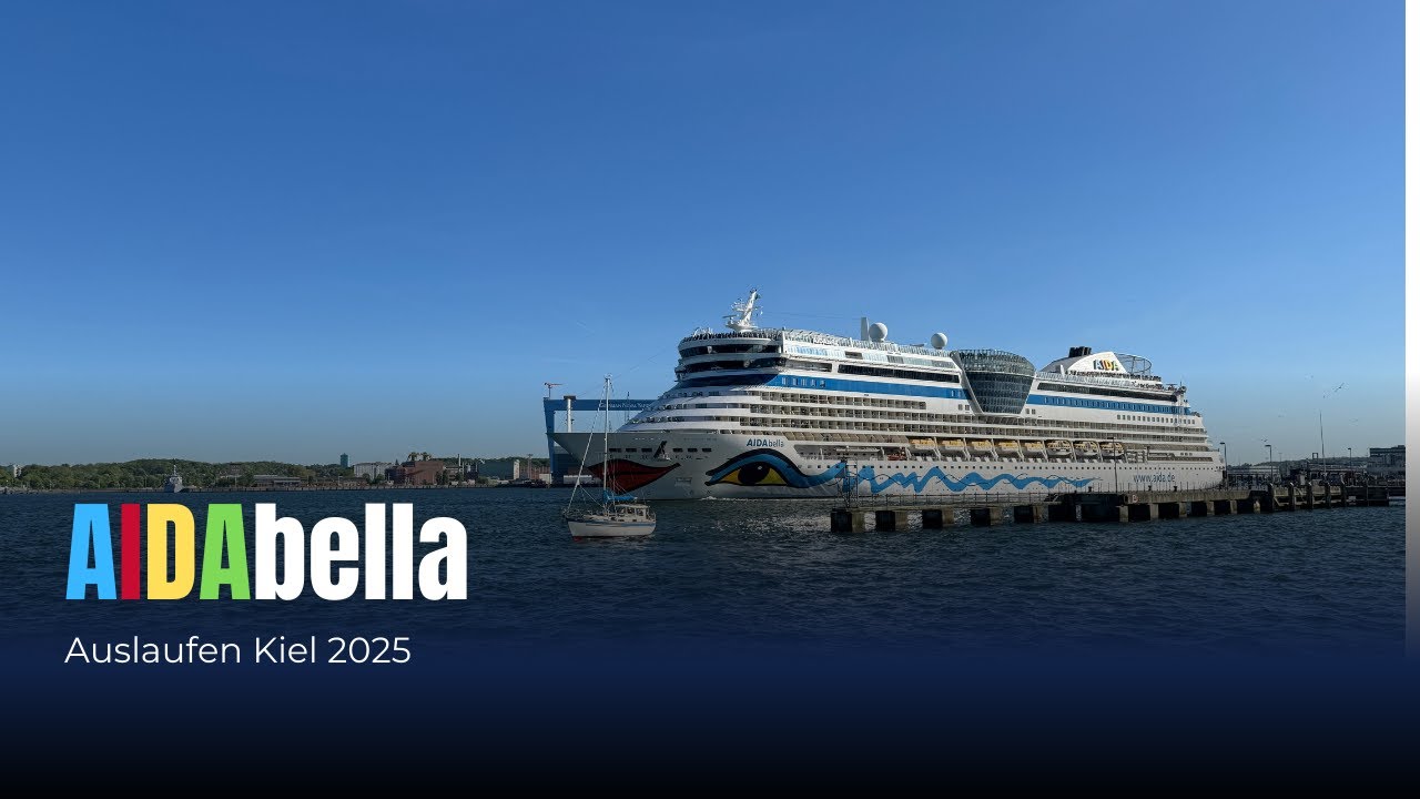 AIDAbella Auslaufen in Kiel | TravelFreund.