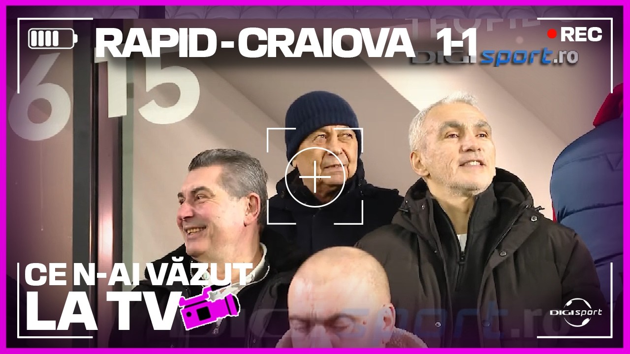Rapid - Craiova: Mircea Lucescu, prima apariție publică după problemele de sănătate