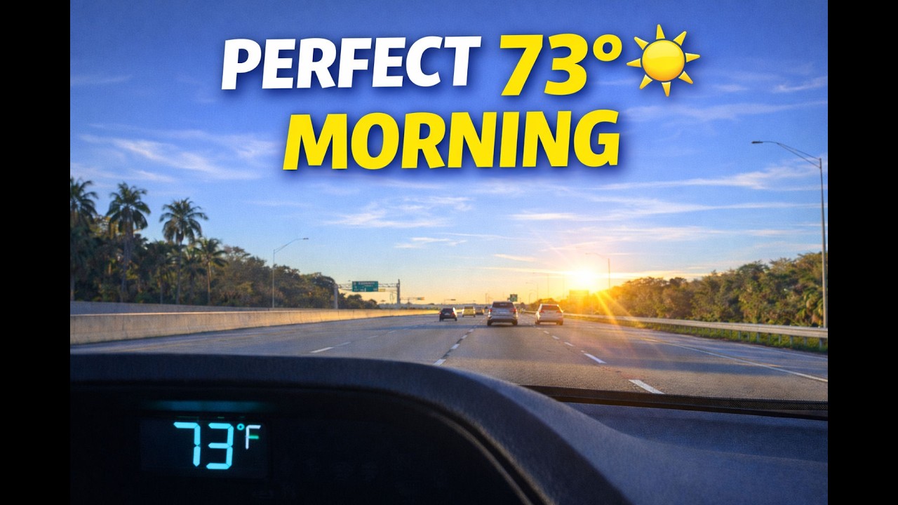 73° Monday Morning Drive in South Florida 🌴 | 15 Min Commute