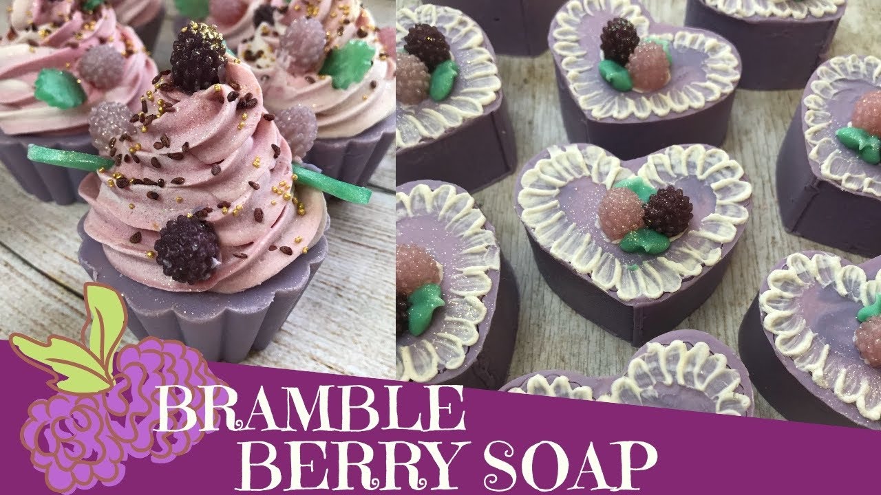 Making of Bramble Berry Cold Process Soap Brush Embroidery Technique  | 💜 GYPSYFAE CREATIONS