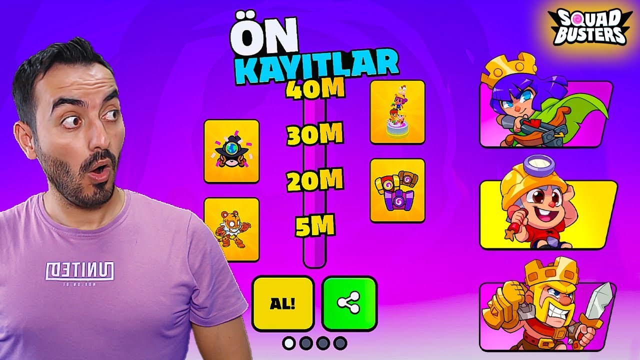 İlk Günden ÜCRETSİZ KARAKTERLER VE ÖDÜL GELDİ / SUPERCELL YENİ OYUN !!! Squad Busters