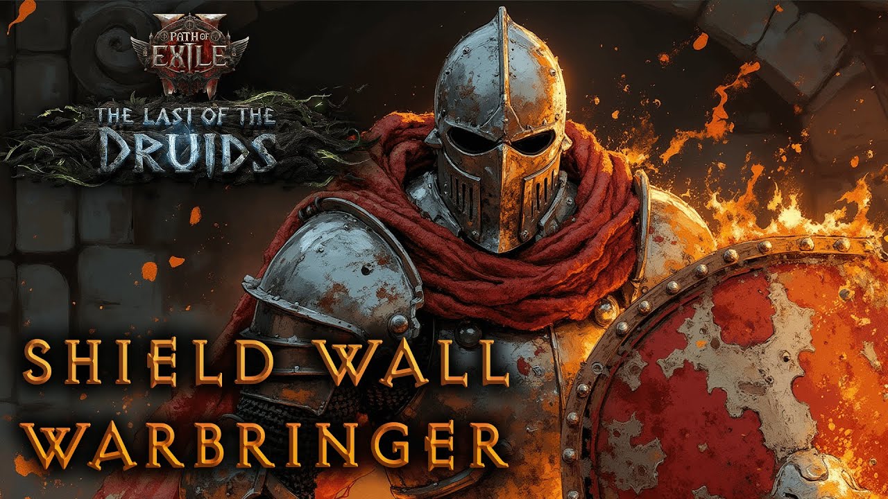 THE STRONGEST FIRE INFUSED SHIELD WALL WARBRINGER  - Build Showcase (PoE2 0.4 Druids)