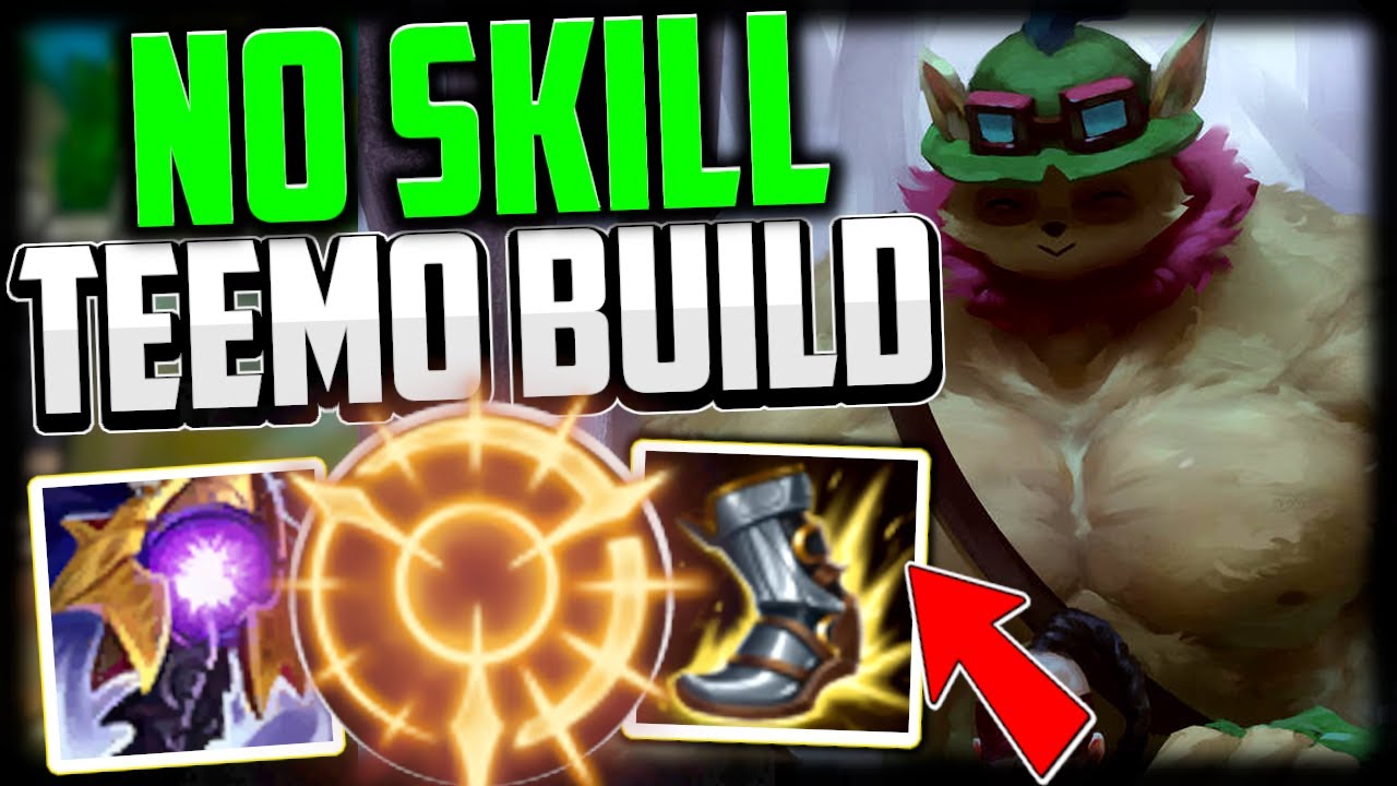 How to ACTUALLLY Play Teemo & CARRY w NO SKILL BUILD👌 (NO COUNTER PLAY BUILD🔥) - League of Legends