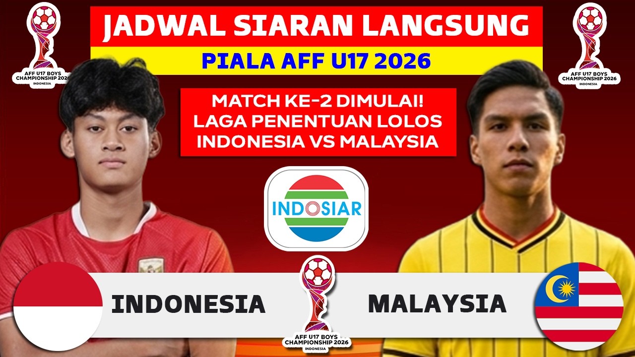 DIUNGGULKAN! Jadwal Piala AFF U17 2026 - Indonesia vs Malaysia - Jadwal Timnas Indonesia Live
