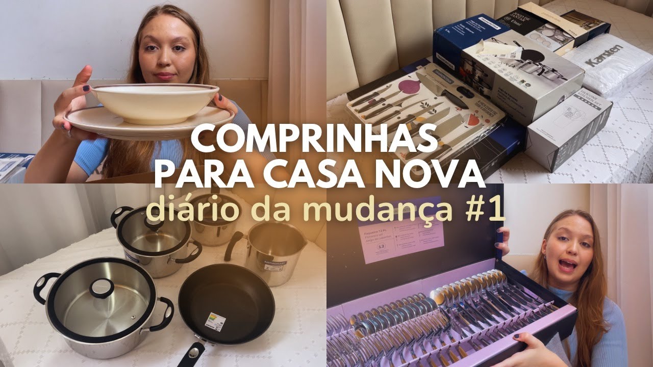 COMPRINHAS PARA CASA NOVA | diário da mudança #1