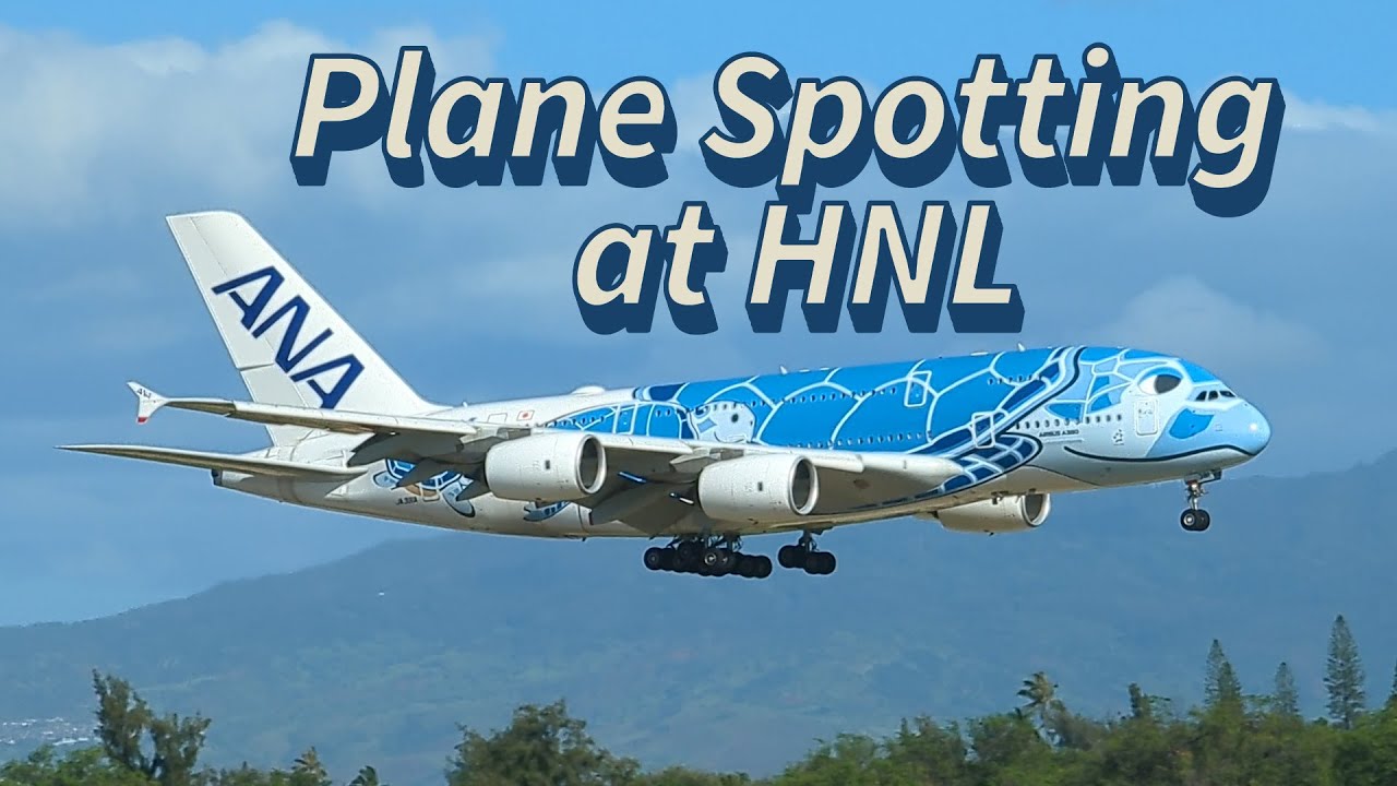 Plane Spotting in Hawaii - Supers, Heavies, Tankers, and Fighters. Loud Afterburners!