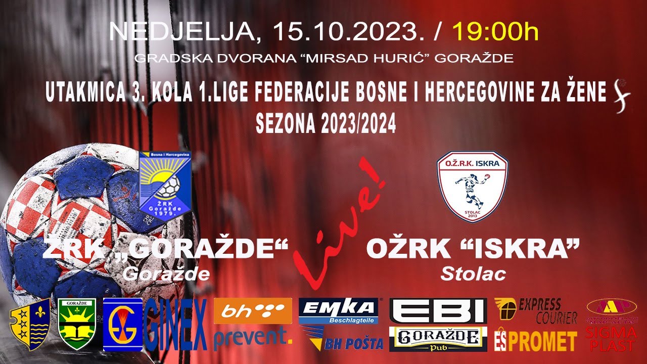 ŽRK „Goražde“ Goražde – OŽRK „Iskra“ Stolac