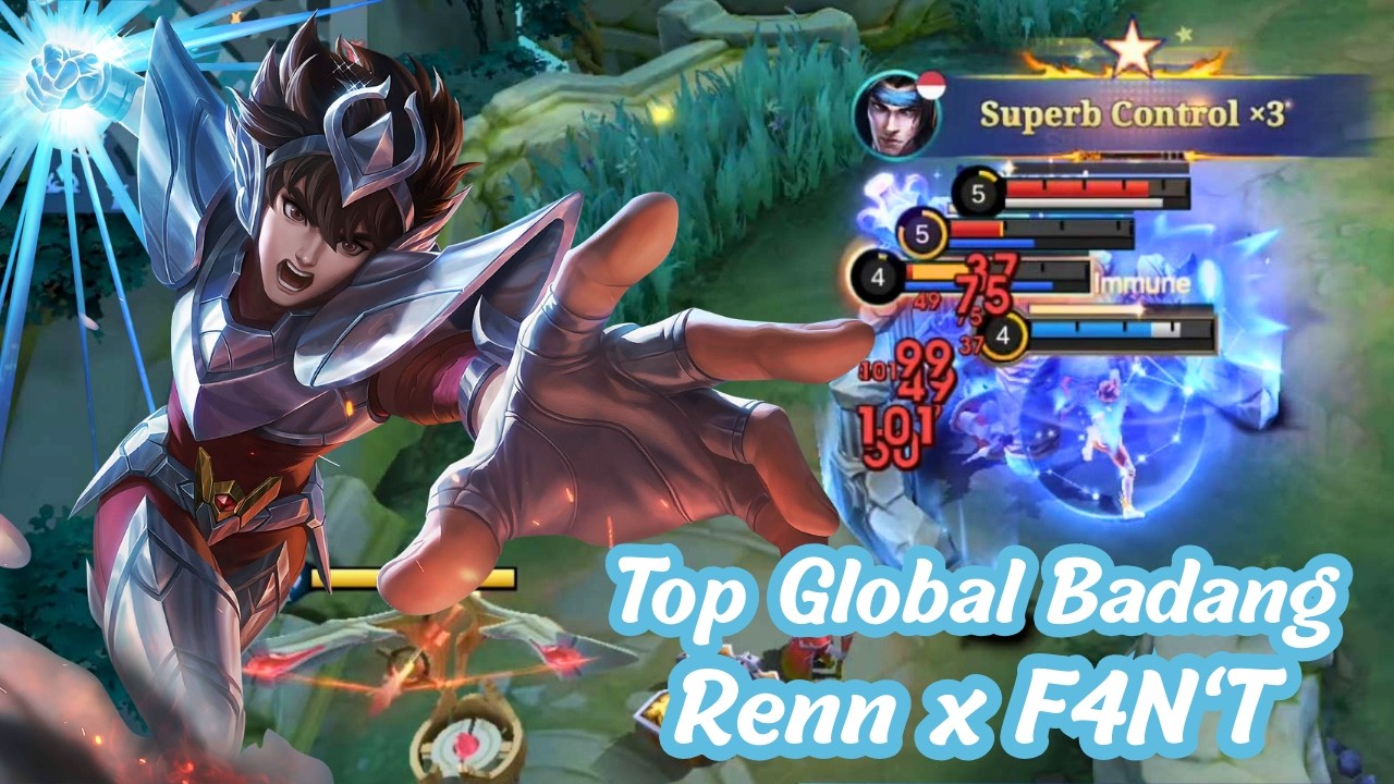 Top 3 Global Badang - Renn x F4N'T - Mobile Legends Emblem, Build and Gameplay