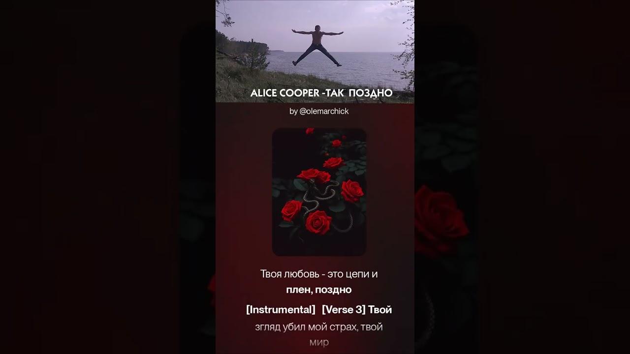 Alice Cooper - Poison [Слишком поздно] (rus cover кавер на русском)