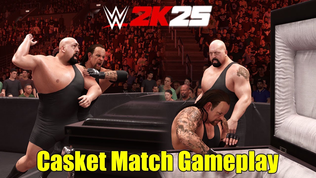 WWE 2K25 Undertaker vs Big Show - Casket Match Gameplay