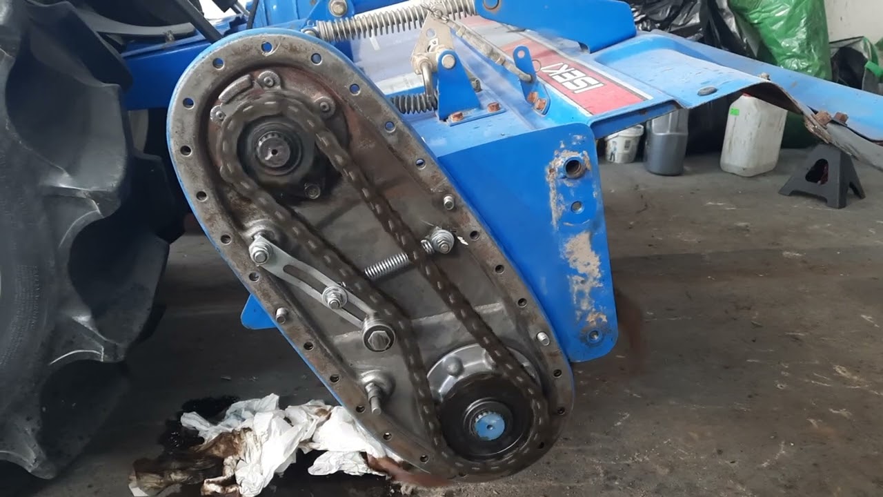 Napinacz łańcucha w glebogryzarce Japońskiej Iseki, Kubota, Yanmar, Hinomoto - jak zrobić